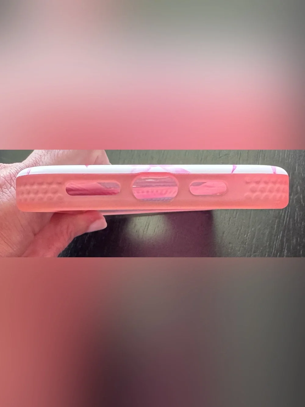 Loopy Case-Pink Bow. iPhone 15 Pro Max